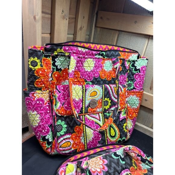 Vera Bradley Floral Quilted Tote & Shoulder Bag Set - Picture 3 of 6